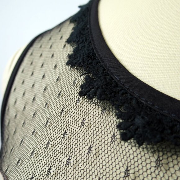 NWOT Angel Eye London Black and Beige Mixed Media Dress M Modcloth - Picture 6 of 16